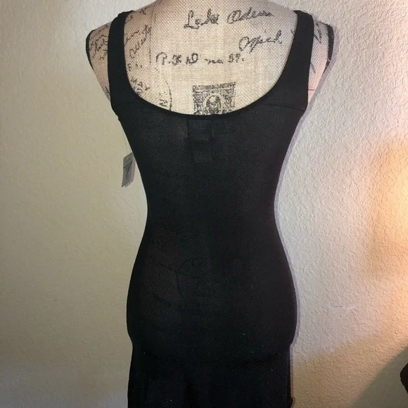 NWT Intimately Free People Black & Metallic Sheer Slip Size XS - Picture 6 of 8